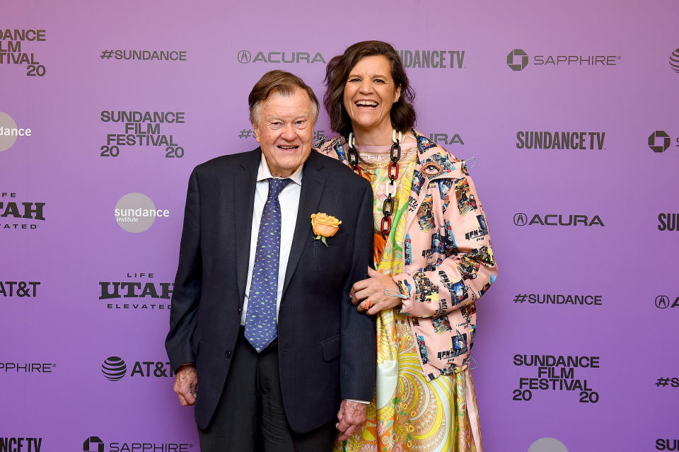 Dick Johnson and Kirsten Johnson at the Sundance Film Festival in January 2020. (Photo: Ilya S. Savenok via Getty Images)