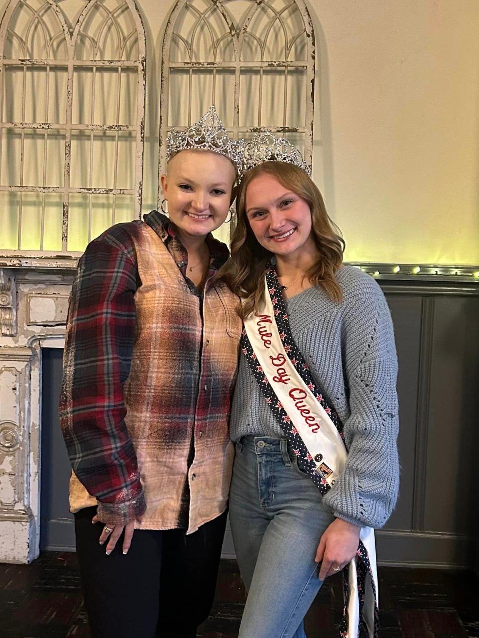 Carly McGee, left, will join this year's Mule Day Queen Anissa Grimes as the festival's first honorary queen.