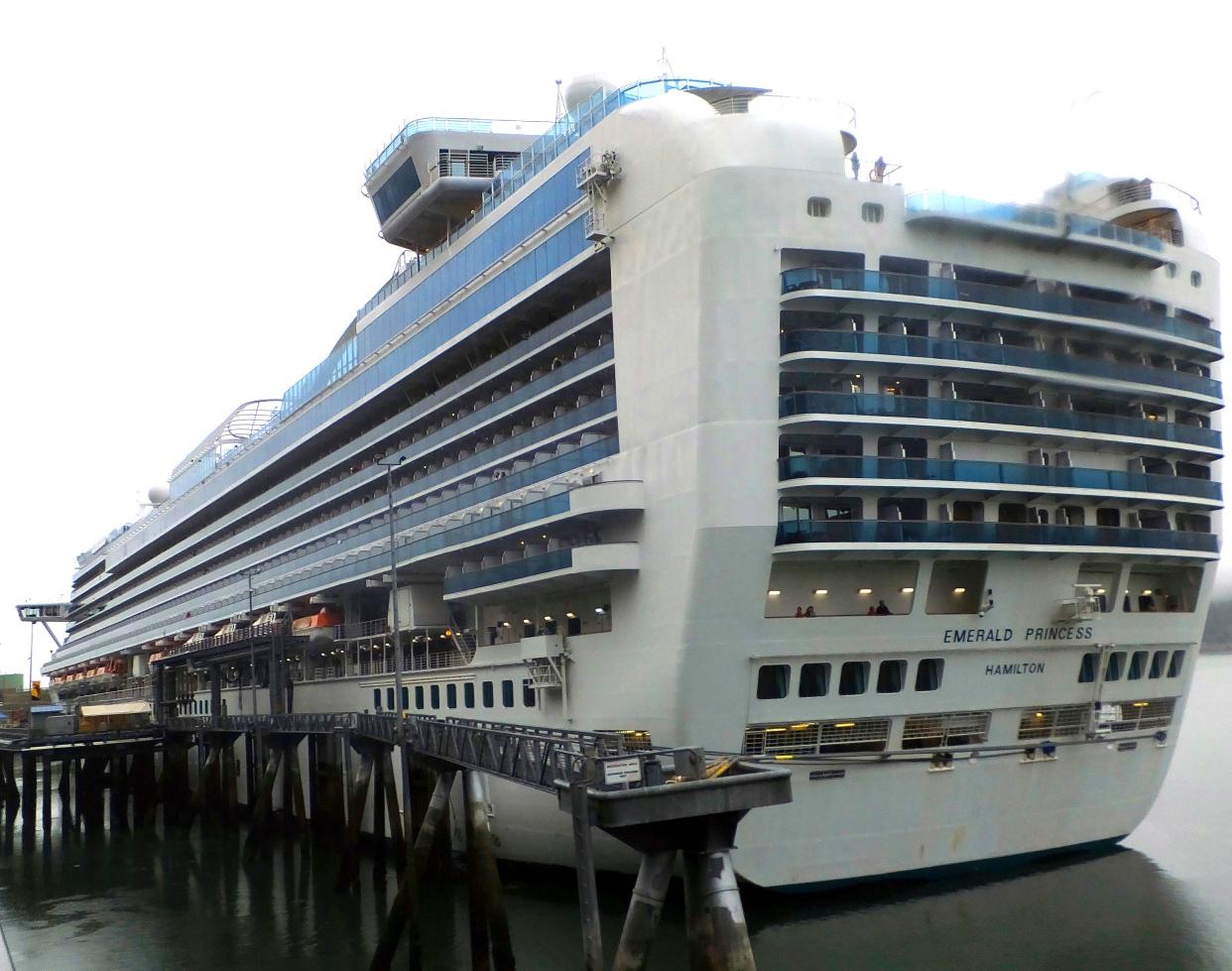 <p>The Emerald Princess cruise ship docked in Juneau, Alaska</p> (Copyright 2017 The Associated Press. All rights reserved.)