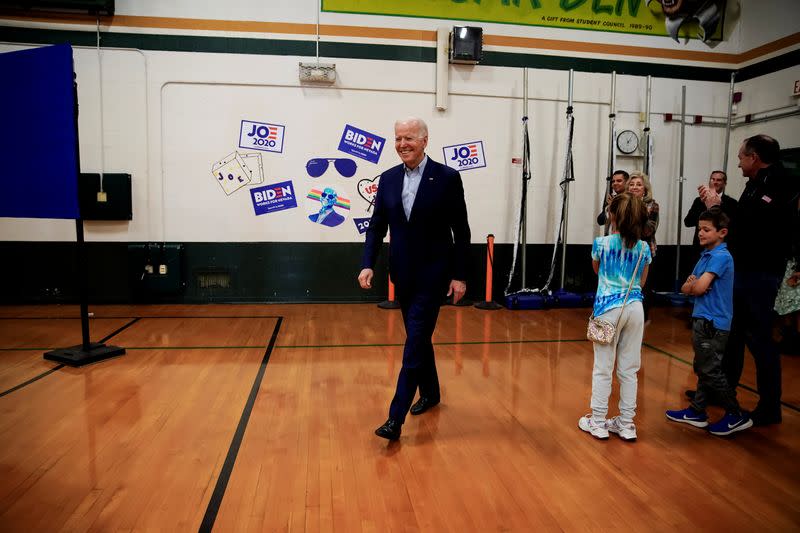 Democratic 2020 U.S. presidential candidate and former U.S. vice president Joe Biden attends a campaign event in Las Vegas