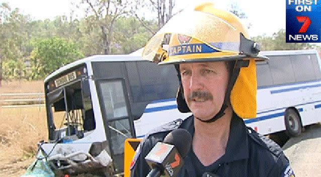 Ian Richardson, Captain of the Calliope Fire Station. Source: 7News