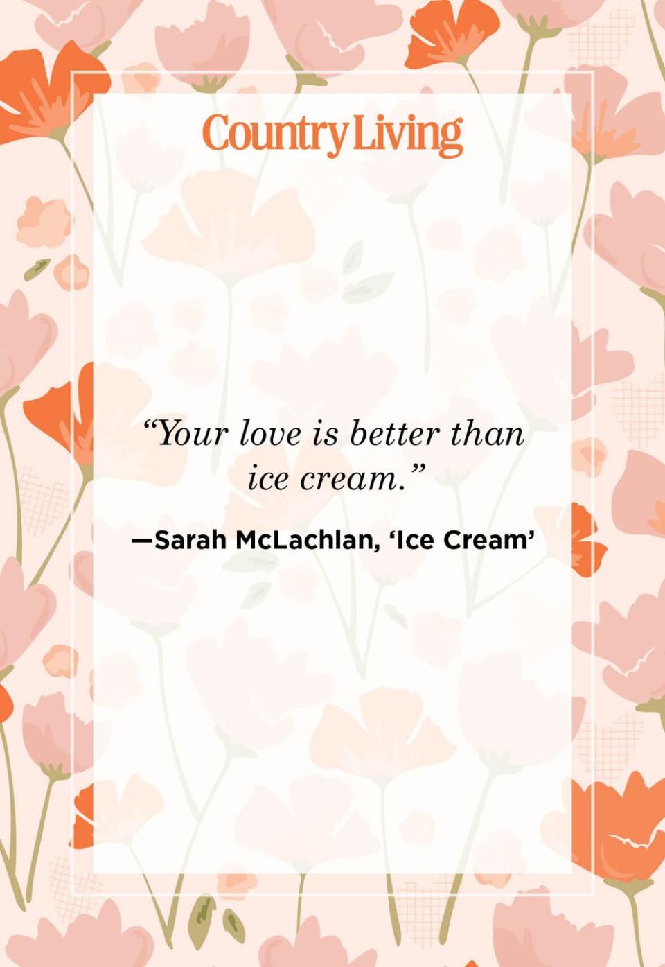 5) Sarah McLachlan, 'Ice Cream'