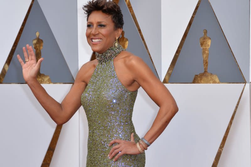 Robin Roberts arrives on the red carpet for the 88th Academy Awards at the Hollywood and Highland Center in the Hollywood section of Los Angeles in 2016. File Photo by Kevin Dietsch/UPI