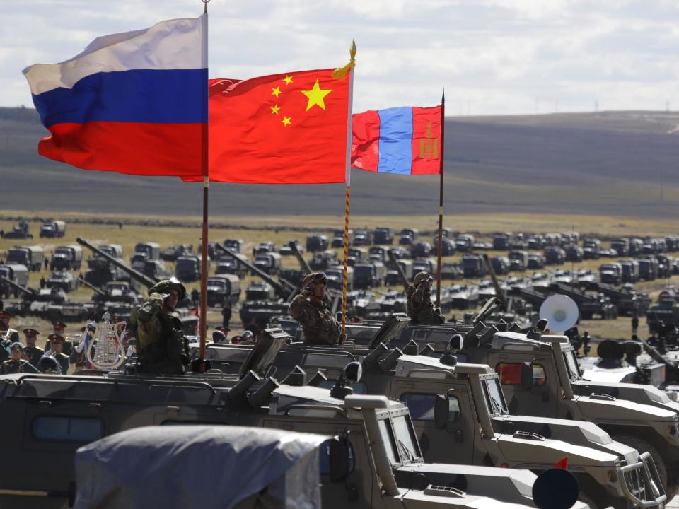 Russian war games showcase military strength of Putin’s ‘peace-loving state’