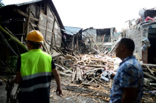 More than 8,000 people were relocated as the quake damaged a large number of buildings