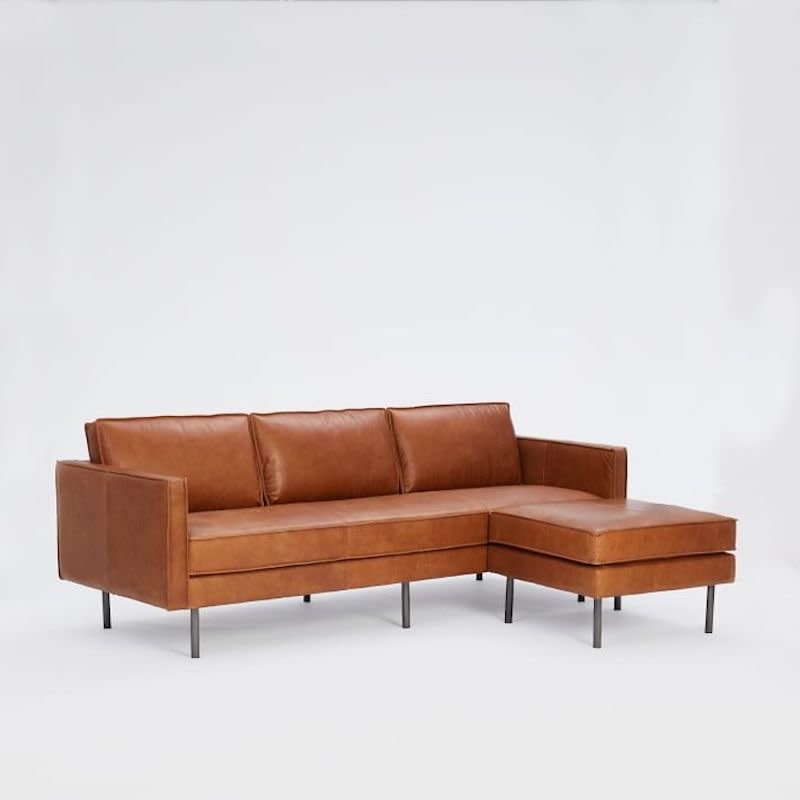 Axel Leather Sofa, $2,719