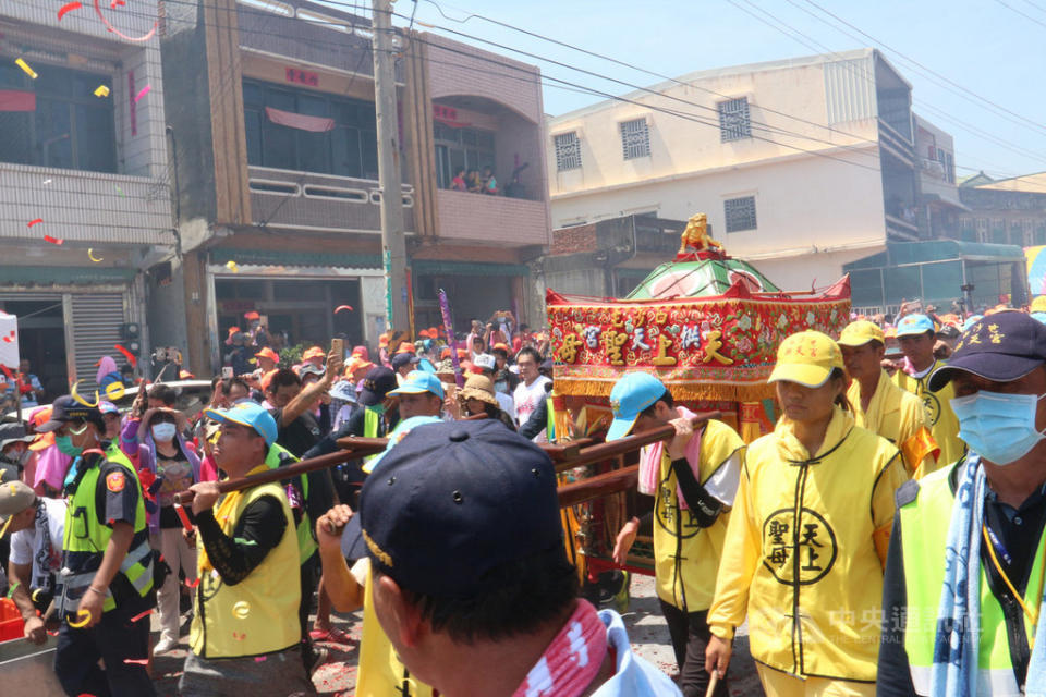 白沙屯媽祖徒步進香時程出爐，4月11日出發。（中央社檔案照）