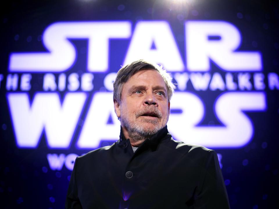 HOLLYWOOD, CALIFORNIA - DECEMBER 16: Mark Hamill attends the Premiere of Disney's "Star Wars: The Rise Of Skywalker" on December 16, 2019 in Hollywood, California. (Photo by Rich Fury/Getty Images)