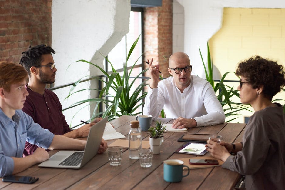 trabajo en equipo, empresa, oficina