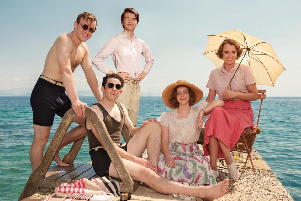 O'Connor (seated) appeared in four series of The Durrells (ITV / Sid Gentle Productions)