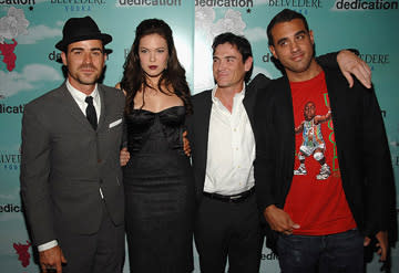 Director Justin Theroux , Mandy Moore , Billy Crudup and Bobby Cannavale at the New York City premiere of the Weinstein Company's Dedication