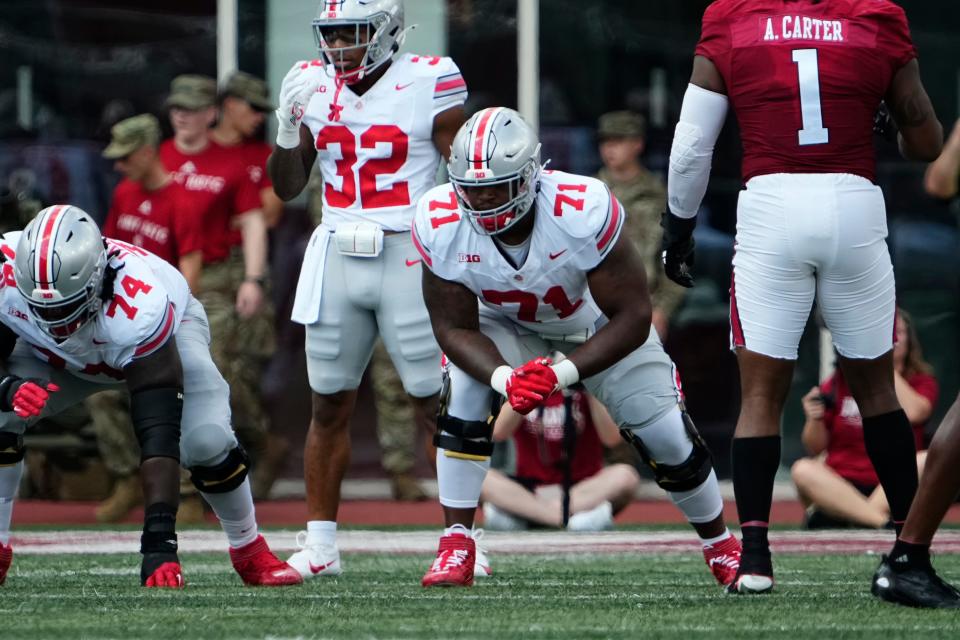 According to Pro Football Focus, Ohio State's Josh Simmons allowed only one sack and four quarterback hits last season.