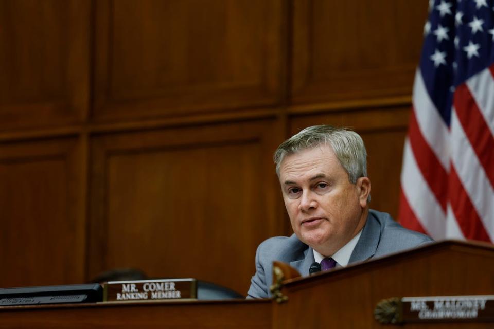 Committee Ranking Member James Comer, R-Ky., speaks during a House Oversight Committee hearing on Dec. 14 in Washington.