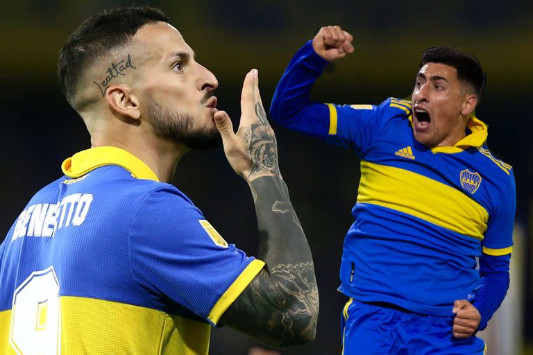 Benedetto y Merentiel compiten por ser el centrodelantero titular de Boca, pero ahora la pelea ser´ade 3: se suma Cavani