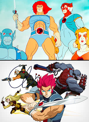 "Thundercats" old (top) and new