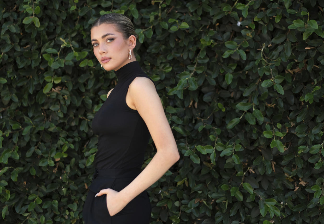 Social media influencer, model and actress Amelie Zilber poses for a portrait, Thursday, Aug. 25, 2022, in Los Angeles. (AP Photo/Chris Pizzello)