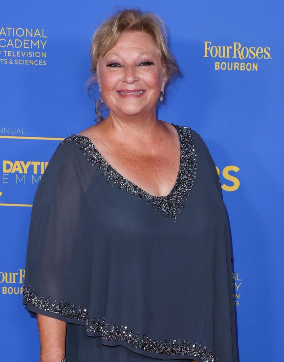 Beth Maitland arrives at the 49th Daytime Emmy Awards held at the Pasadena Convention Center on June 24, 2022 in Pasadena, Los Angeles, California, United States.