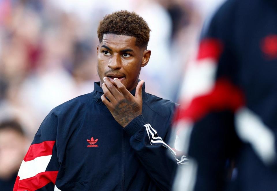 Manchester United’s Marcus Rashford was benched against Crystal Palace (Action Images via Reuters)