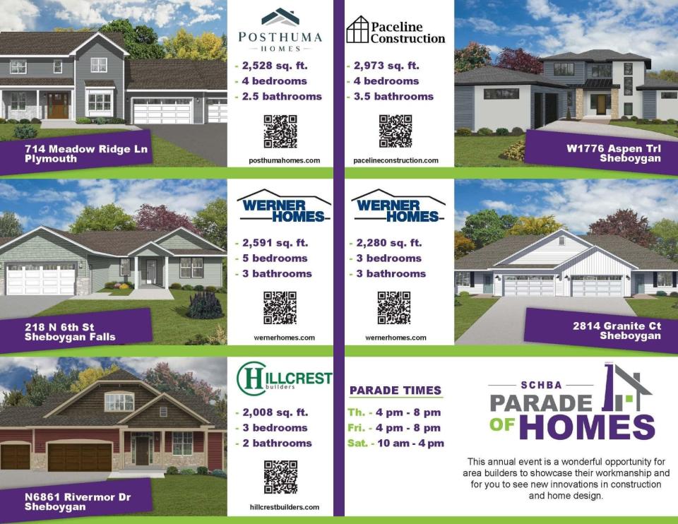 Promo image for the 2022 Sheboygan County Home Builders Association Parade of Homes.