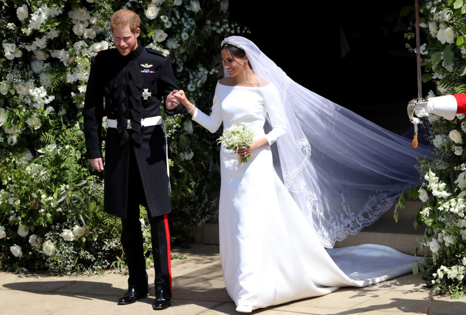 Harry and Meghan were married on May 19, 2018 at St George’s Chapel in Windsor [Photo: Getty]