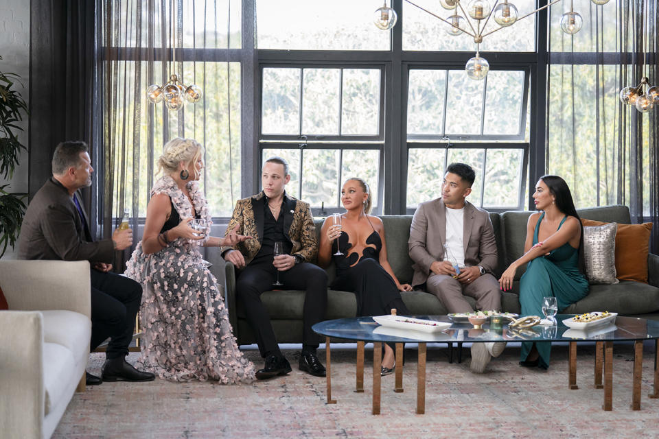MAFS cast at the dinner party