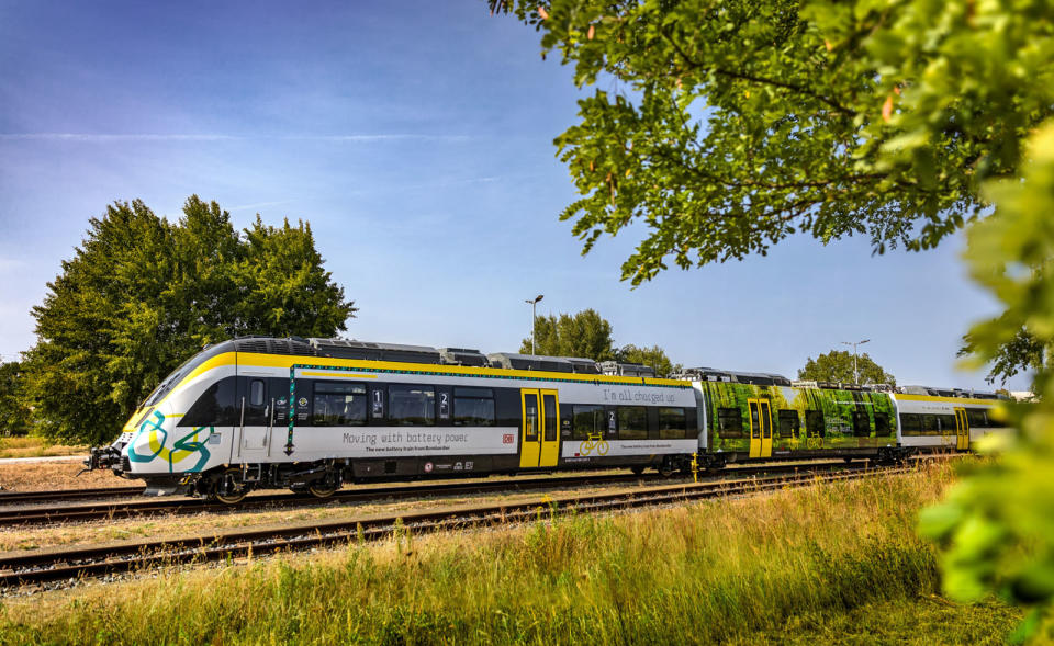 Diesel trains are noisy and polluting, but on stretches of non-electrified