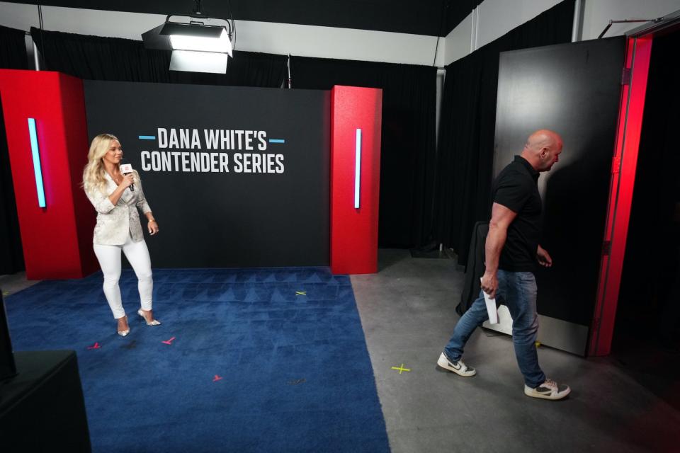 Dana White walked off of the Contender Series set.