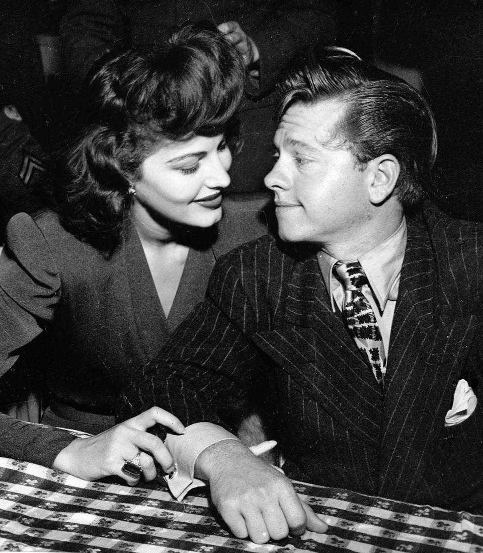 Mickey Rooney and Ava Gardner