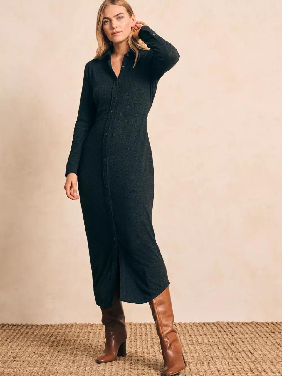 <p><a href="https://go.redirectingat.com?id=74968X1596630&url=https%3A%2F%2Ffahertybrand.com%2Fproducts%2Flegend-sweater-maxi-dress-heathered-black-twill%3Fvariant%3D40459128504389&sref=https%3A%2F%2Fwww.cosmopolitan.com%2Fstyle-beauty%2Ffashion%2Fg46331321%2Fknitted-cardigan-dresses%2F" rel="nofollow noopener" target="_blank" data-ylk="slk:Shop Now;elm:context_link;itc:0;sec:content-canvas" class="link ">Shop Now</a></p><p>Legend™ Sweater Maxi Dress</p><p>fahertybrand.com</p><p>$198.00</p>