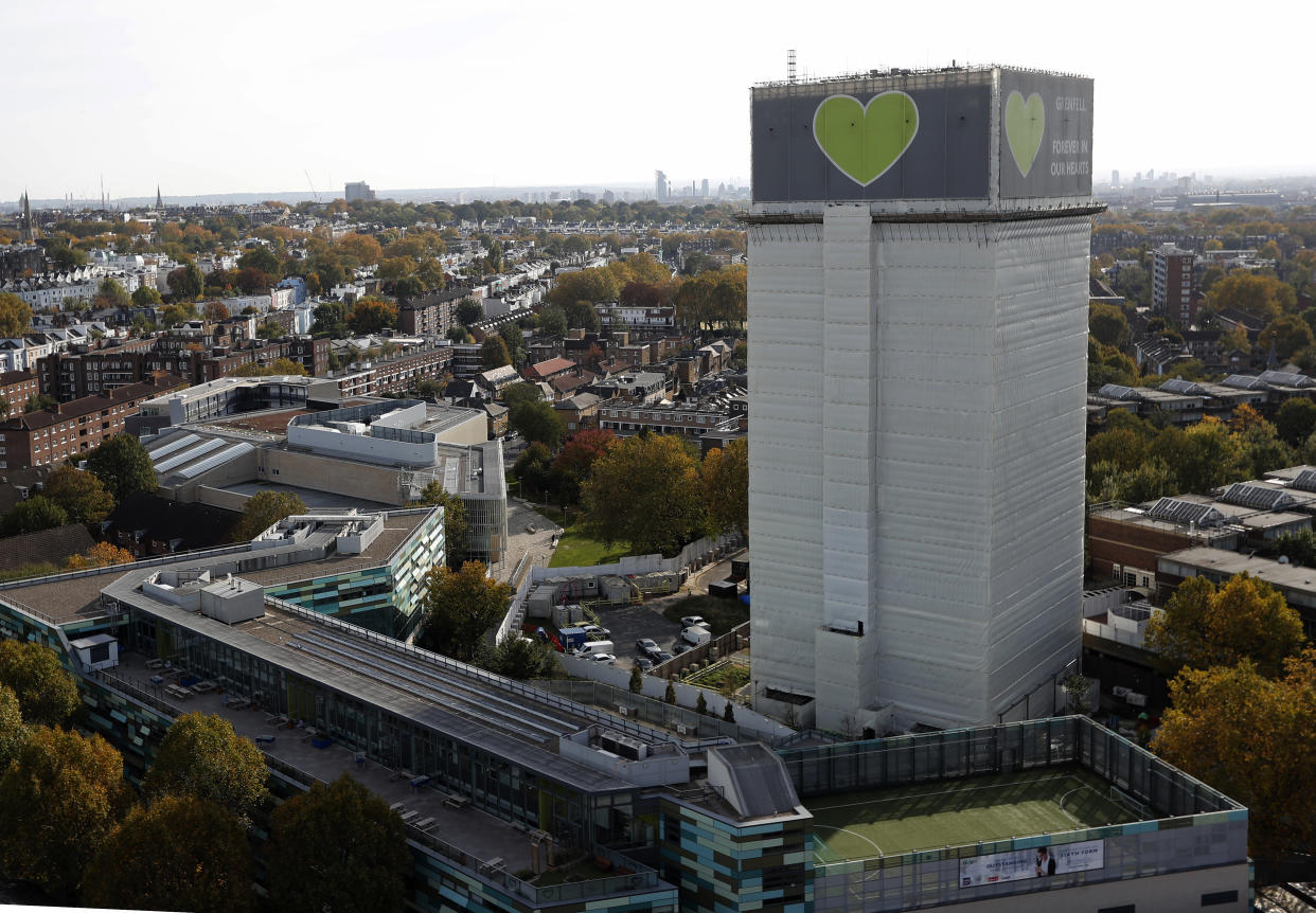 A number of Grenfell survivors accompanied Novlett Williams to court during the trial (AP)