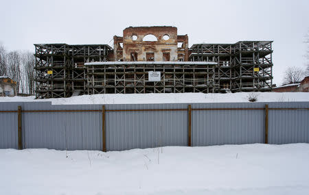 A general view shows the Ropsha Palace, a ruined palace once used by tsars, outside Saint Petersburg, Russia February 19, 2019. REUTERS/Anton Vaganov