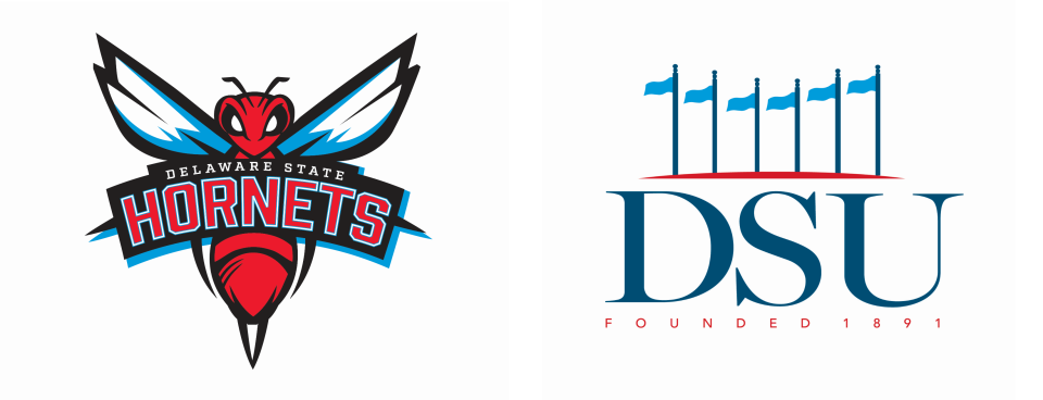 Delaware State University unveiled some logo facelifts Wednesday, Aug. 11, updating its academic emblem and the hornet logo for university athletics.