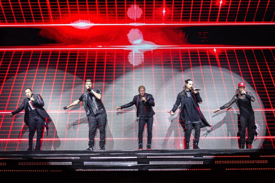 The Backstreet Boys perform on their DNA World Tour in Mumbai (BookMyShow)