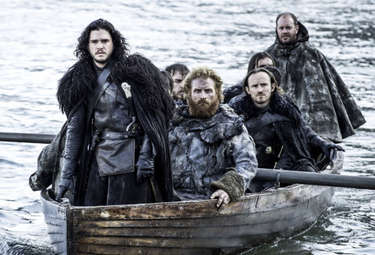 <p>Jon Snow experiences his version of the Alamo in a remarkable, action-packed <i>Game of Thrones </i>episode that’s on par with any big-budget, big-screen blockbuster. Unfolding almost entirely in a single location — the titular fishing village that becomes a body-strewn battleground when the White Walkers descend en masse — “Hardhome” showcases just how far the series has come in terms of special effects and fight choreography. But director Miguel Sapochnik is careful to balance the spectacle with soul, and the final shot of the Night’s King raising his arms to welcome more of the walking dead into his army is instantly iconic. — <i>Ethan Alter</i><br></p><p><i>(Credit: HBO)</i><br></p>