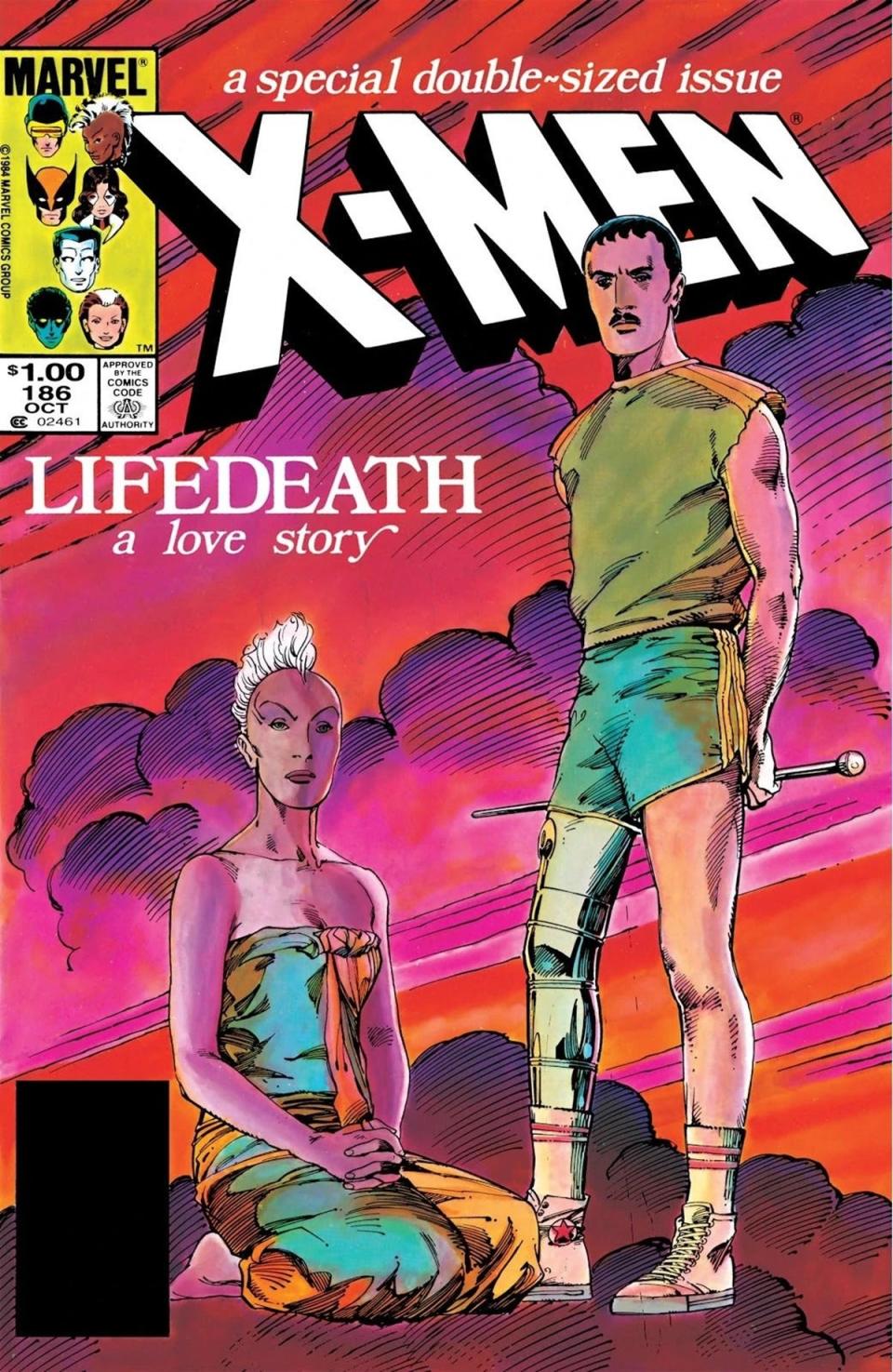 The Barry Windsor-Smith cover for Uncanny X-Men #186, "Lifedeath."