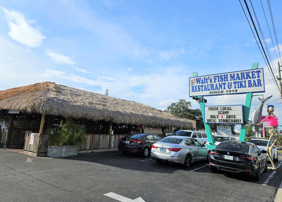 Walt's Fish Market Restaurant & Tiki Bar, photographed Oct. 11, 2023, is at 4144 S. Tamiami Trail, Sarasota.