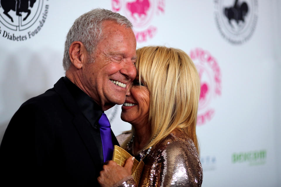 Suzanne Somers arrives with husband Alan Hamel to the Carousel of Hope Ball in Beverly Hills, California U.S. October 8, 2016. Picture taken October 8, 2016. REUTERS/David McNewSuzanne Somers says she and husband Alan Hamel (pictured in 2016) make their sex life a priority. (Photo: REUTERS/David McNew)