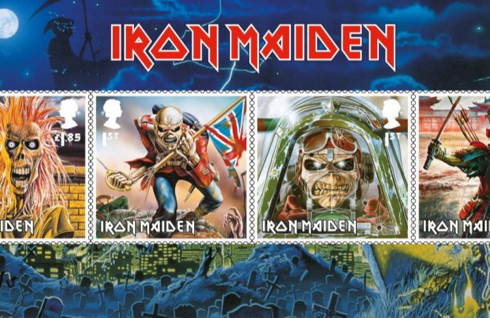 Iron Maiden fans can get their hands on the stamps from January 12 credit:Bang Showbiz