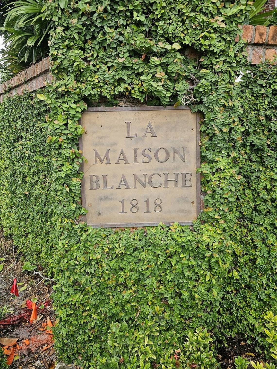Even pavers and yard items are for auction at La Maison Blanche in Fort Lauderdale on Dec. 23, 2023.