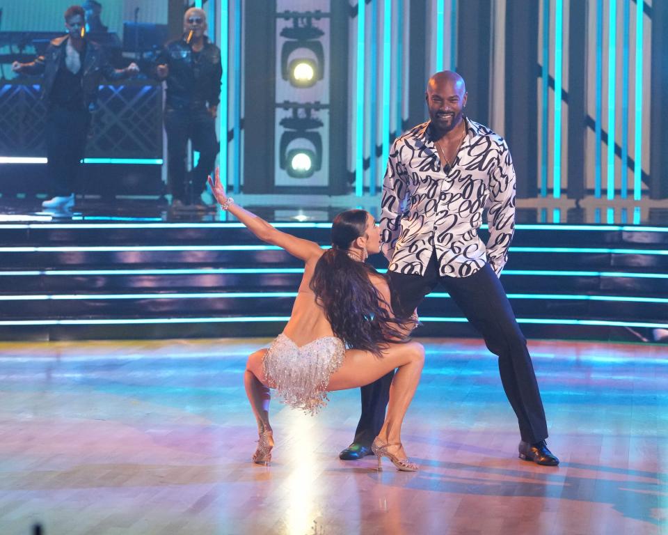 Tyson Beckford and Jenna Johnson on "Dancing With the Stars"