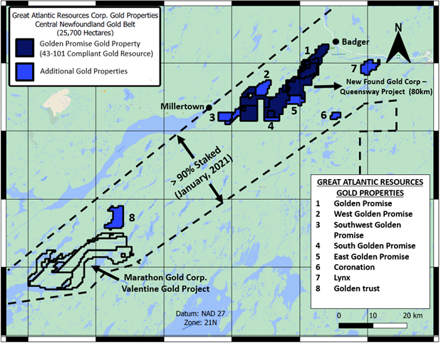 Great Atlantic Resources Corp., Monday, May 16, 2022, Press release picture