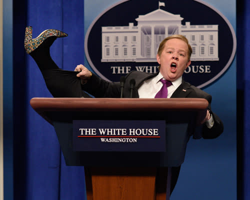 “SNL” bid a hilarious farewell to Sean Spicer, and we’ll kind of miss you, Spicey