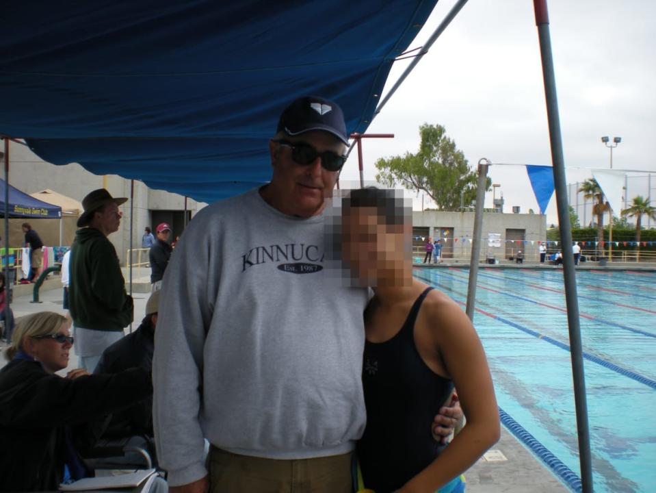 <div class="inline-image__caption"><p>Swim coach Andrew King with an unidentified victim.</p></div> <div class="inline-image__credit">Courtesy of Corsiglia, McMahon & Allard</div>