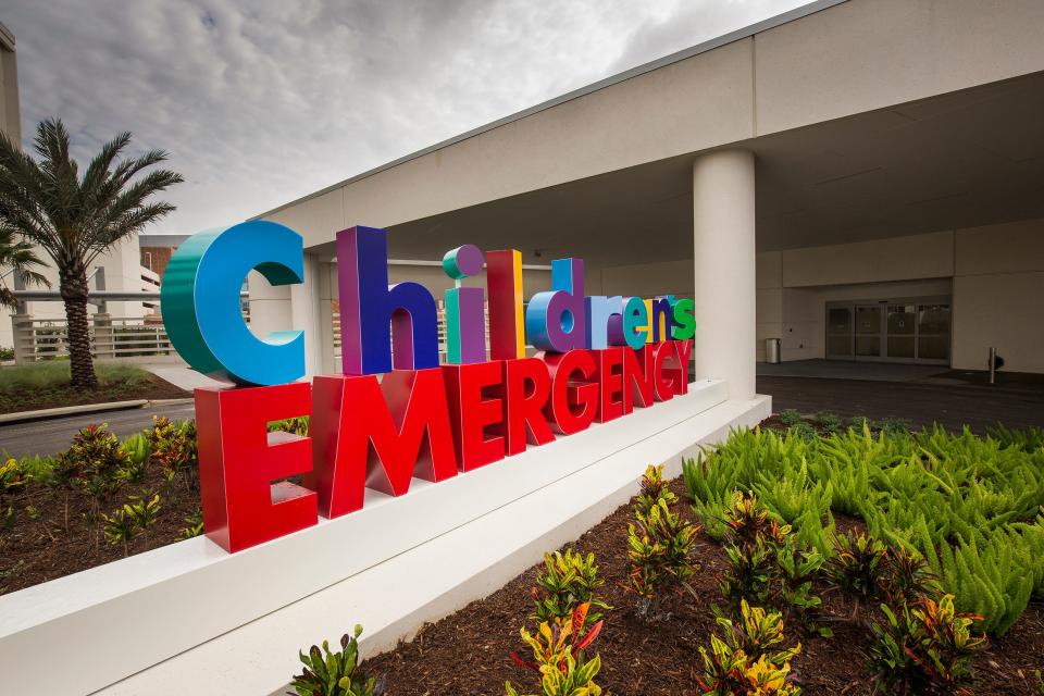 Entrance to the new Children's Emergency Department in Carol Jenkins Barnett Pavilion For Women & Children in Lakeland Fla., Friday  June 1 ,2018. 

ERNST PETERS/THE LEDGER