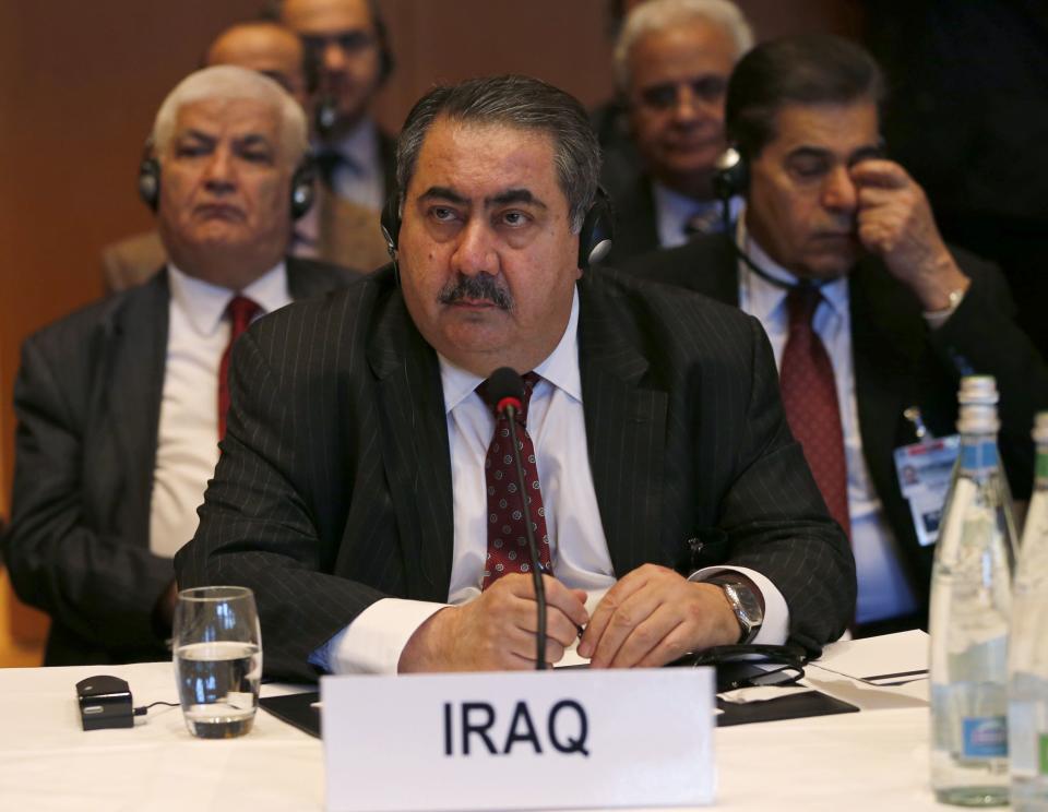 Iraq's Foreign Minister Hoshyar Zebari attends the opening of the Geneva-2 peace conference in Montreux