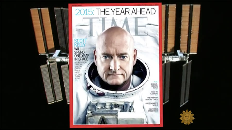 Commander Kelly scored the cover of Time.