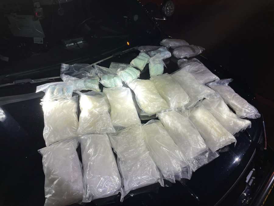 Methamphetamine packaged for sale.. Photo provided by the Adams County District Attorney’s Office.