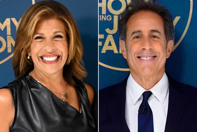 <p>Todd Owyoung/NBC via Getty; Rosalind OConnor/NBC via Getty</p> Hoda Kotb (left) and Jerry Seinfeld