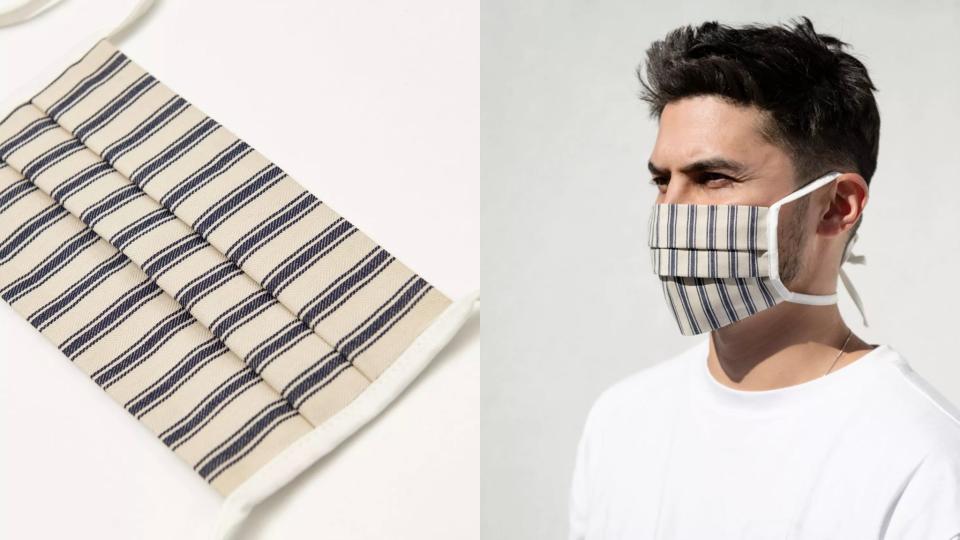 These cotton masks are made of leftover materials.