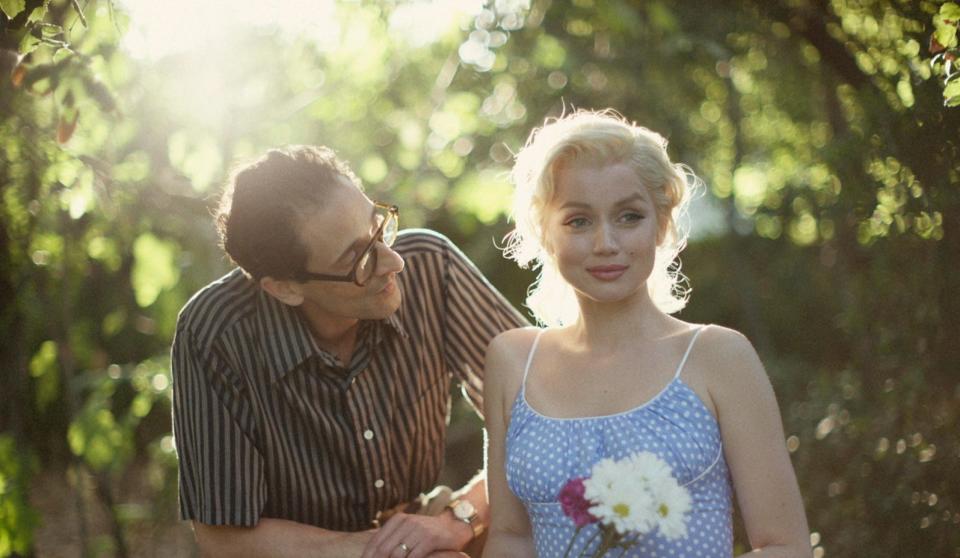 Adrien Brody and Ana de Armas in ‘Blonde’ - Credit: Netflix